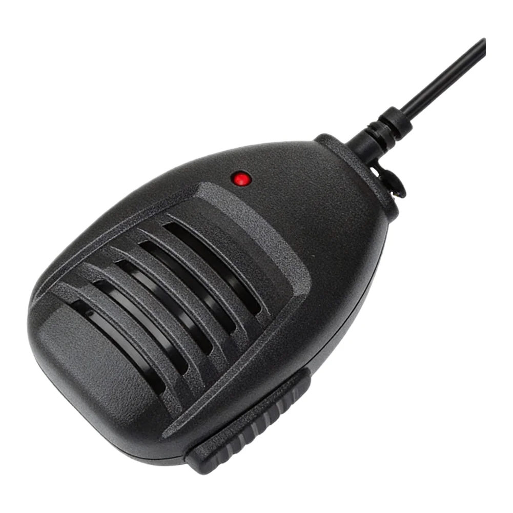 Two Way Radio PTT Speaker Mic 3.5mm Audio Interface Headphone Output With Auto-mute Spring Clip For Kenwood TK-2100