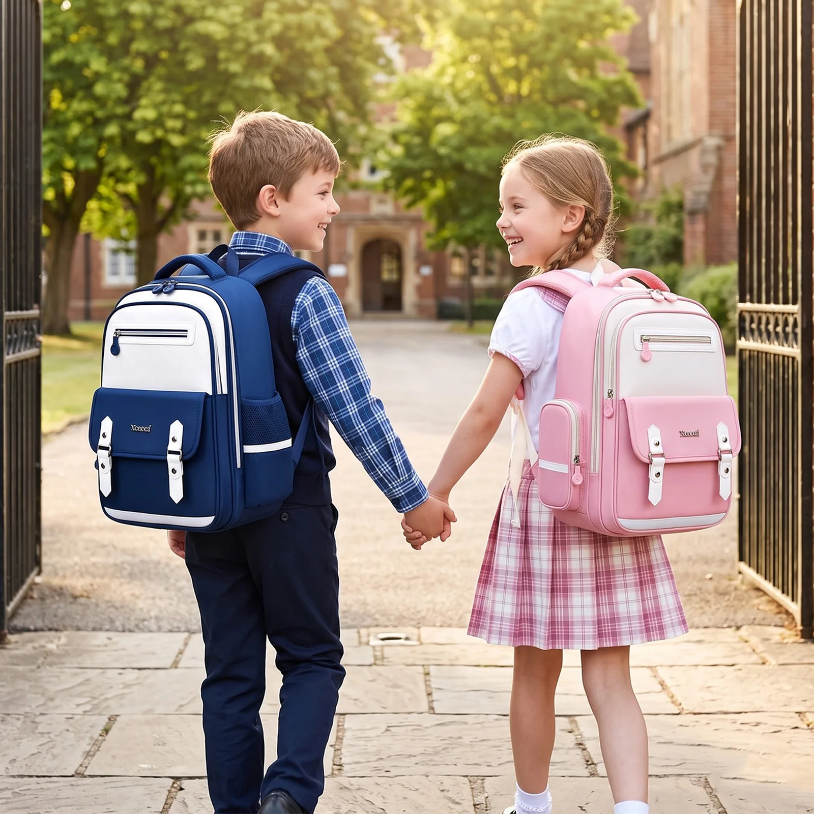 Spine & Lumbar Support School Backpack for Kids, Backpack with Ergonomic Design for Grades 2-6, Back to School