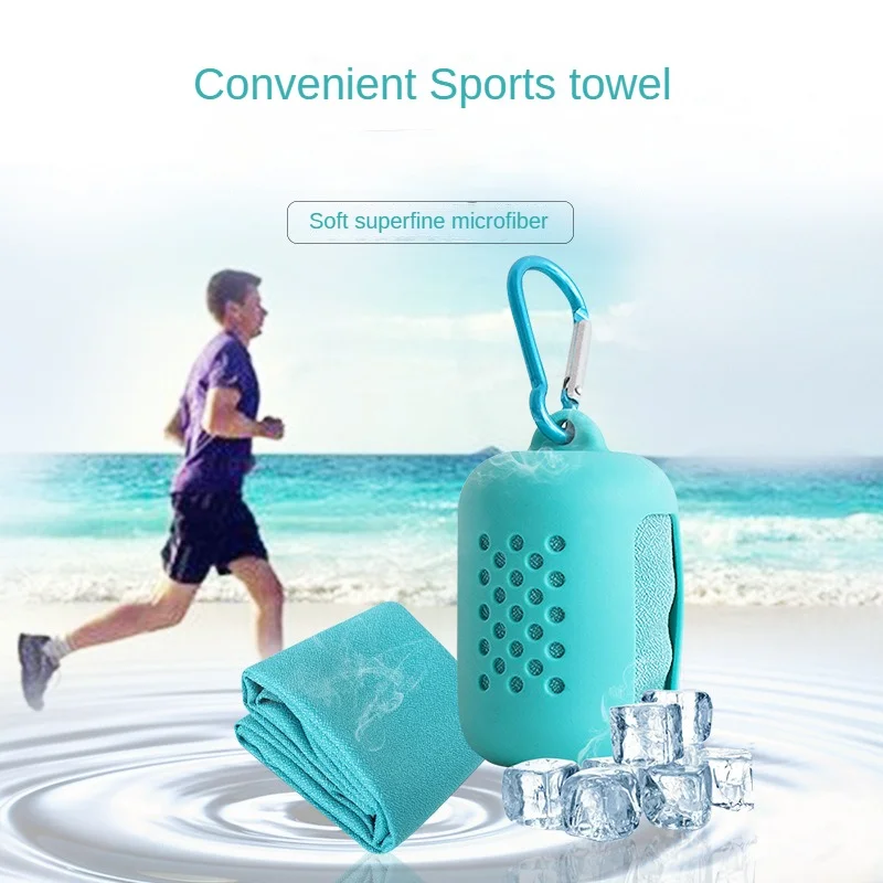 microfiber Quick Dry Towel Sports cold towel Golf Fitness Wicking sweat quick drying cold silicone towel cover Home Textile