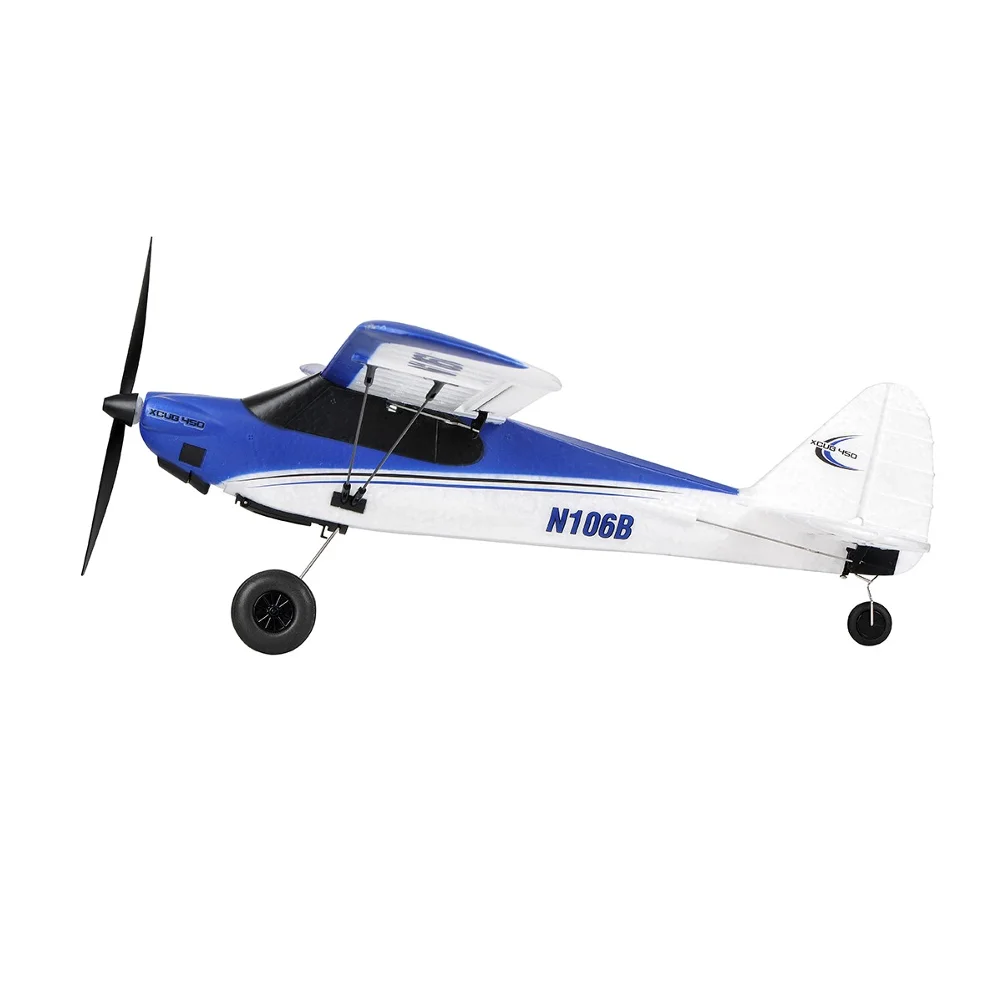 TOP RC HOBBY 450mm MINI XCUB 2.4G 4CH 6-Axis Gyro One Key Aerobatics U-Turn EPP RC Airplane RTF for Beginners Compatible OpenTX