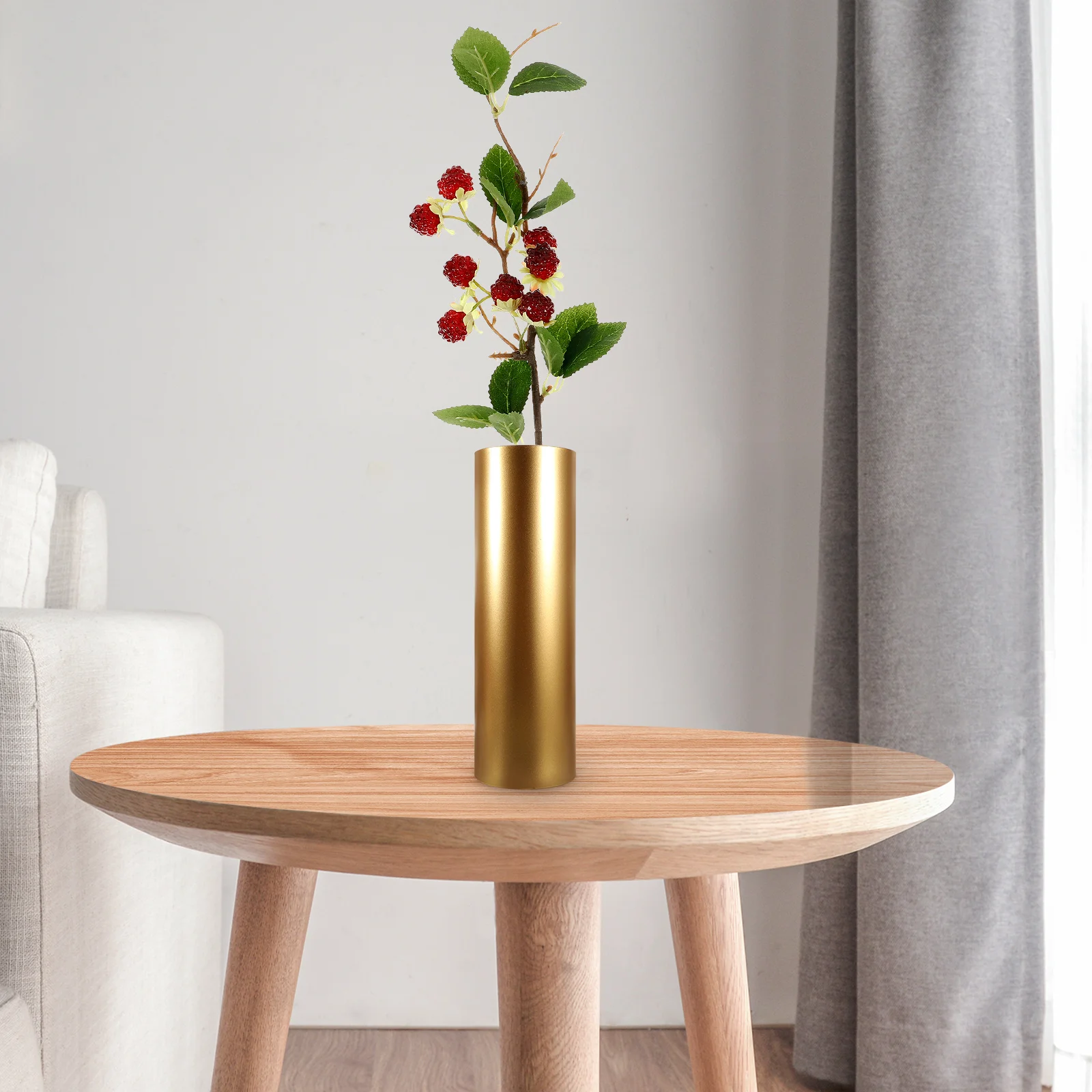 1pcs Simulation Raspberry Ornament Lifelike Artificial Fruit For Table Decor Party Decoration Photo Prop Faux Plastic Branch