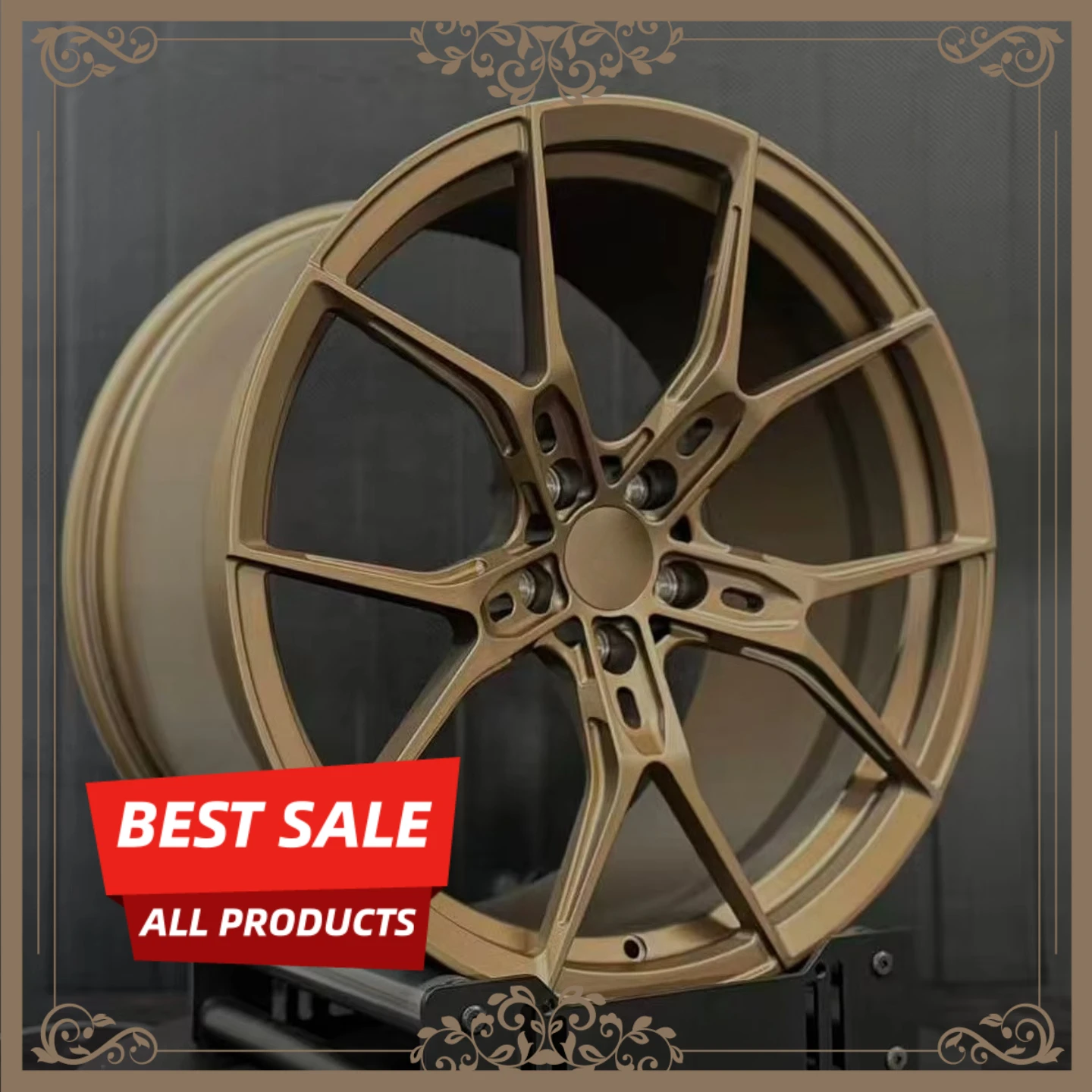 

Hot-selling Sliver Gold Multi-Spoke Aluminum Alloy Rims 5x112 5x120 5x114.3 Lightweight Forged Wheels 17-20 Inch for bmw M3 M4