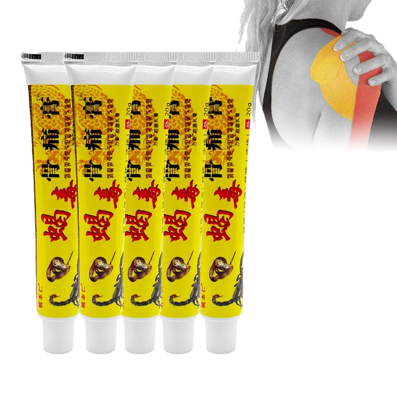 5PCS Scorpion Relief Pain Cream Rheumatism Arthritis Muscle Pain Ointment Joint Shoulder Painkiller Activating Plaster