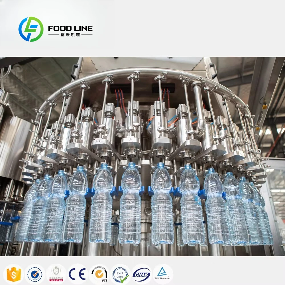 Customized Automatic Liquid Bottle Filling Machine Good Quality 3 In1 Water Bottle Filling Capping Labeling Equipment
