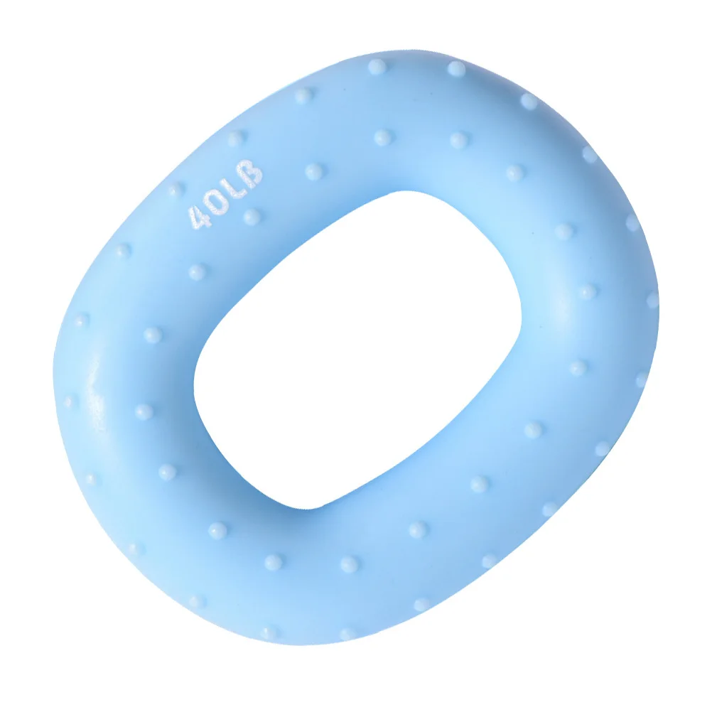 قطعة واحدة من قابض اليد المصنوع من السيليكون الفاخر بوزن 40 رطلًا، تصميم مريح نونسليب لتمارين إصبع المعصم والساعد #6