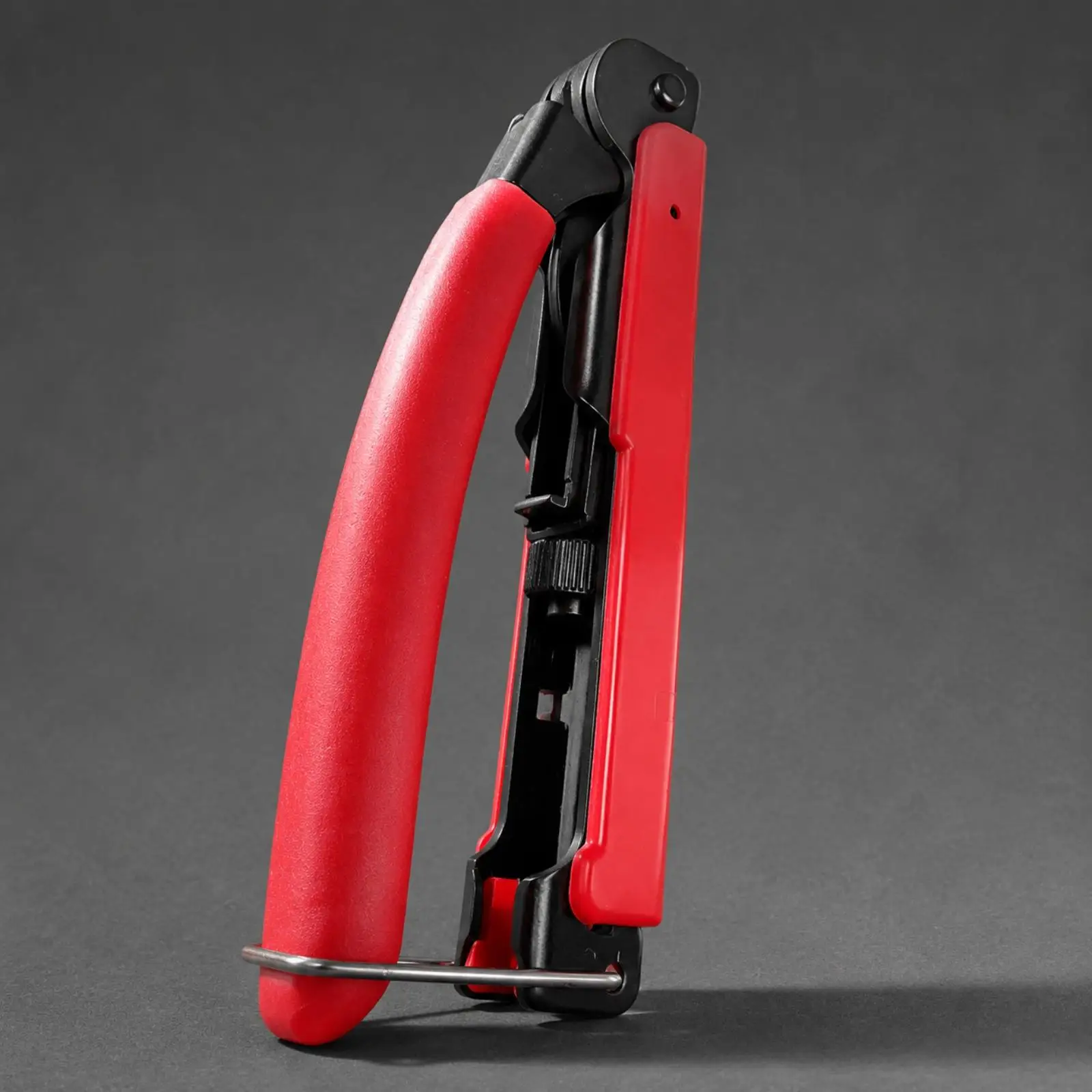Reliable Wire Crimping Plier Hand Tool for RG6 RG59 Coaxial Cables with Non Slip Ergonomic Grip