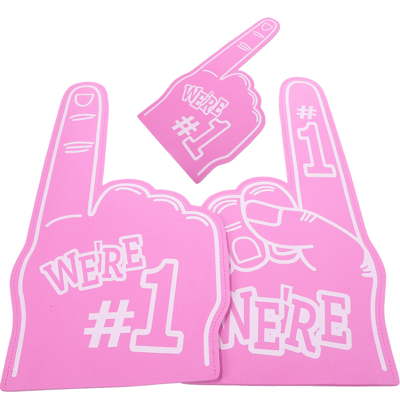 

3pcs Finger Cheerleading Props EVA Team Spirit Hands Waterproof Kids Adults Foam Finger Sports Party