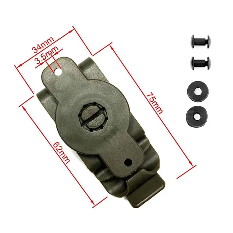 1 قطعة الحافظة بندقية التكتيكية الدورية الخلفي كليب الحافظة K غمد حزام دوار K كليب متعددة الوظائف Scabbard كم الملحقات