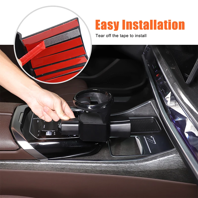 

For BMW 7 Series i7 2023-2025 ABS Black Car Center Console Gear Shift Right Side Water Cup Holder Interior Car Accessories
