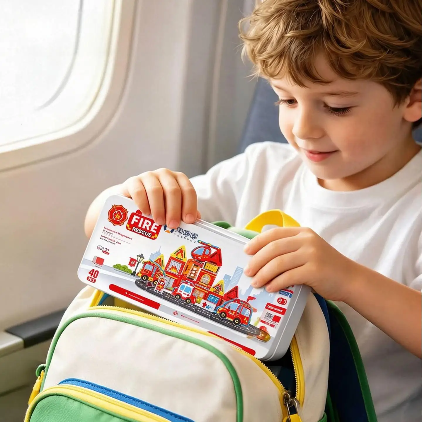 Educational Mini Magnetic Building Blocks Toy Set for Boys - Creative Assembly Theme Playset to Enhance Cognitive Skills