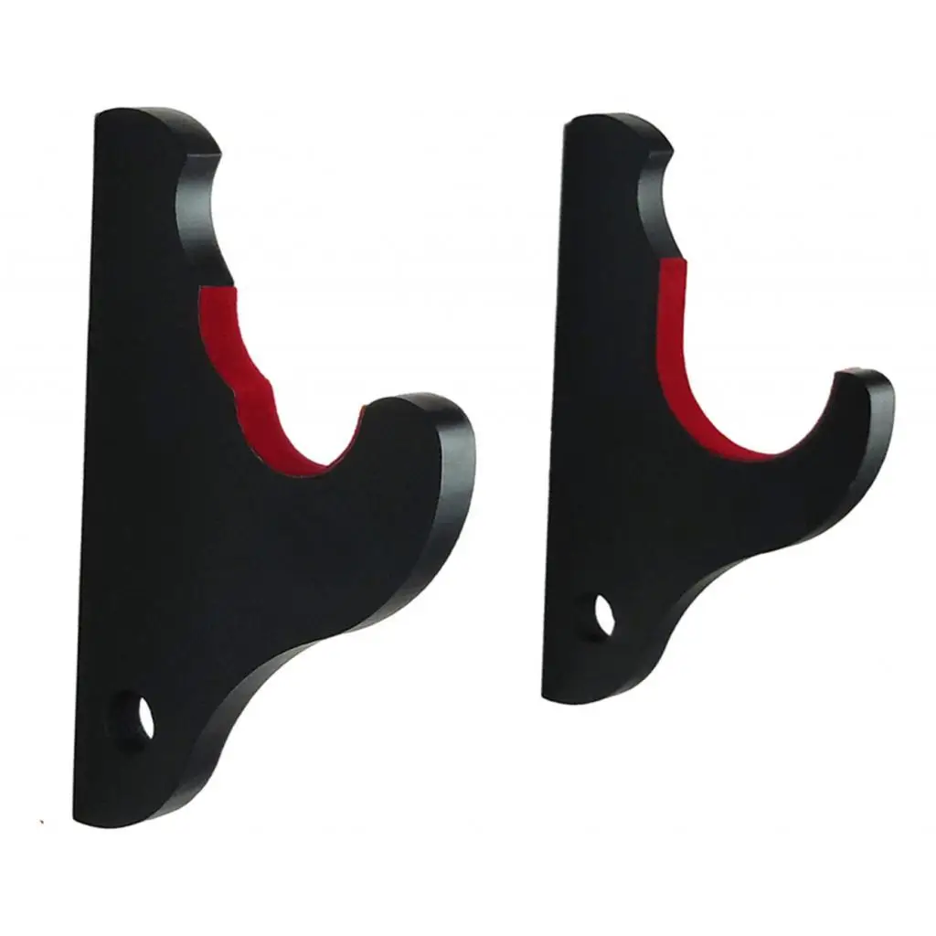 Wall Mount Baseball Bat Holder Wooden Horizontal Rack Soft Liner Easy Installation for Sports Rooms Exhibitions