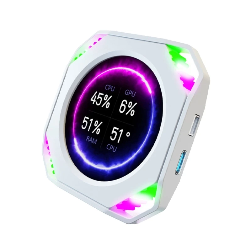 

ARGB Enableds Round Display Screen For Real Time CPU GPU Frequency Trackings