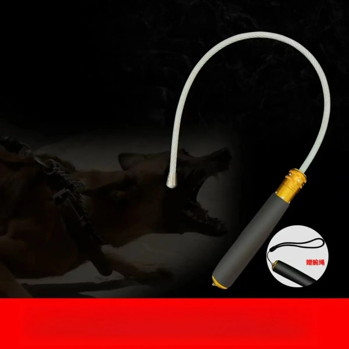 58CM Outdoor Tragbare selbstverteidigung Taktische Peitsche Auto Notfall Stahl Draht Peitsche EDC Kampfkunst Produkte