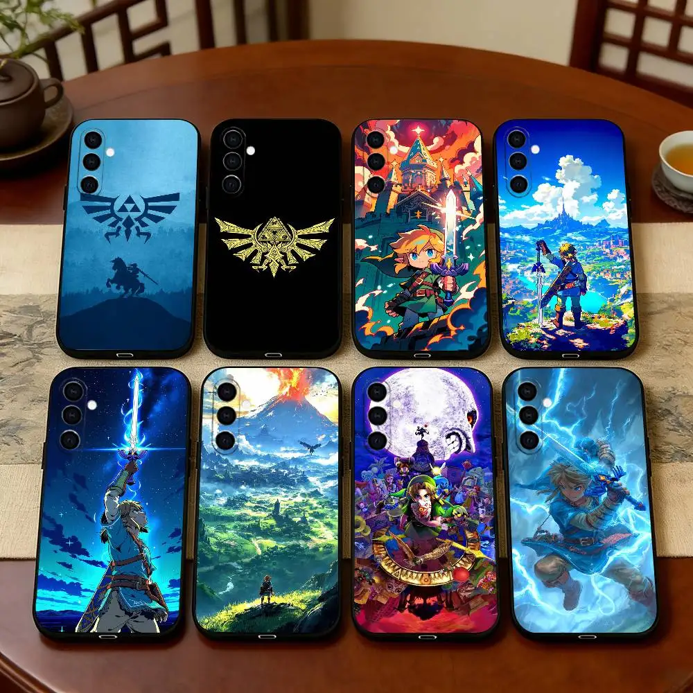 T-The L-Legend of Z-Zelda Phone Case For Samsung Galaxy A73,A72,A71,A70,A53,A52,A51,Soft Silicone Black Cover
