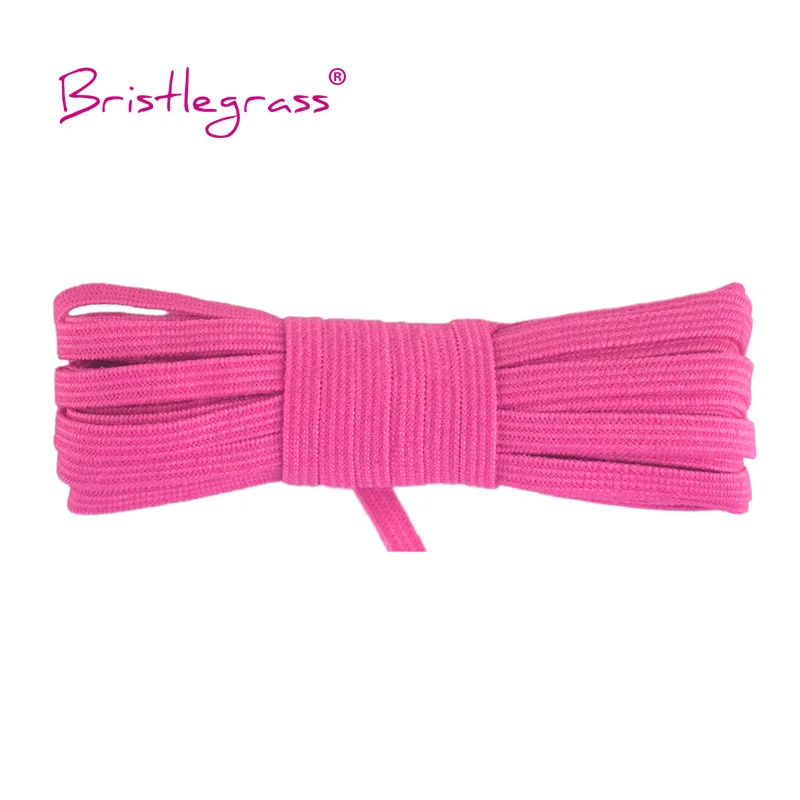 BRISTLEGRASS 5 Yard 4mm Knitting Solid Skinny Elastics Spandex Satin Band Kids Hairband Headband Tie Dress Lace Trim DIY Sewing