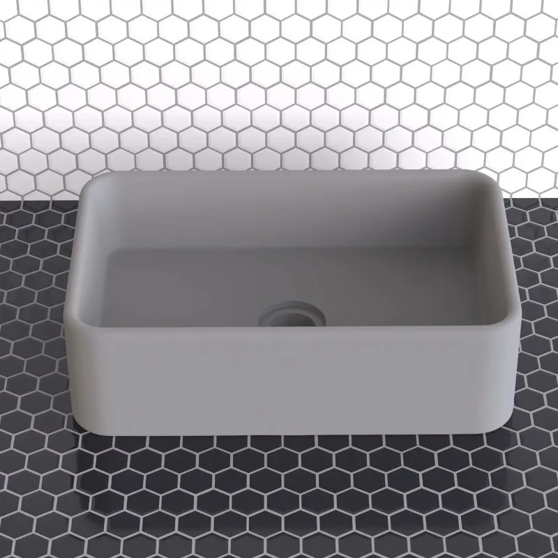 Rectangle circular cement wash basin basin basin silicone mold concrete crafts