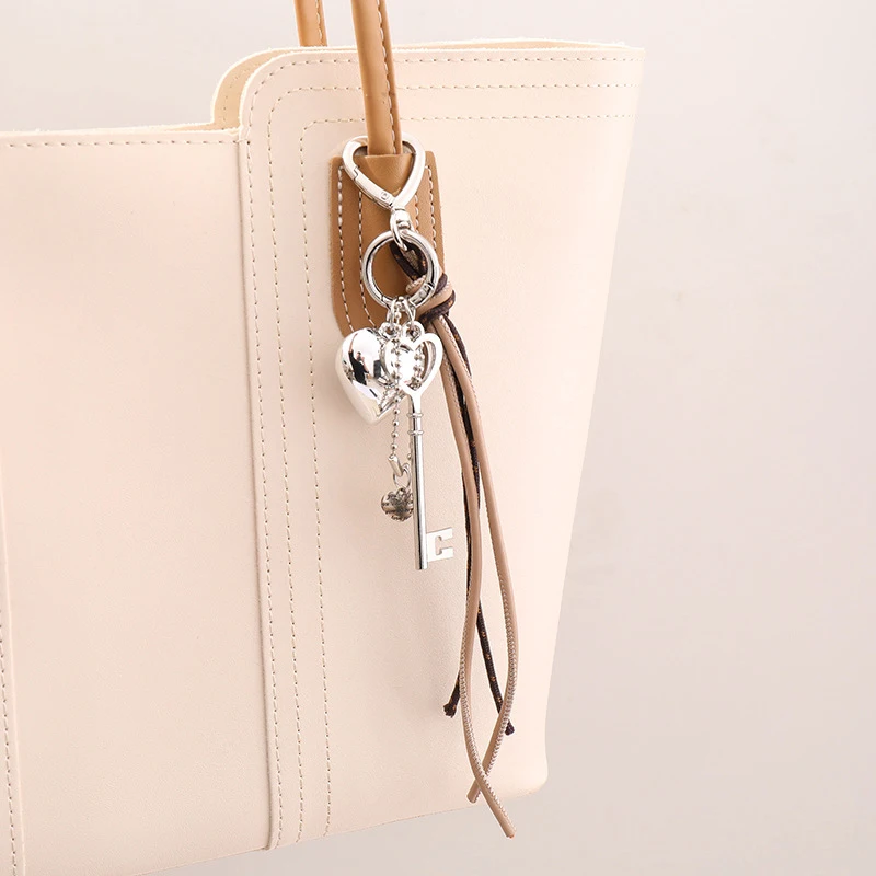 Creative Heart Weave Rope Keychain Simple Versatile Keychain For Women Girls Exquisite Backpack Decoration Accessories Gifts image 2
