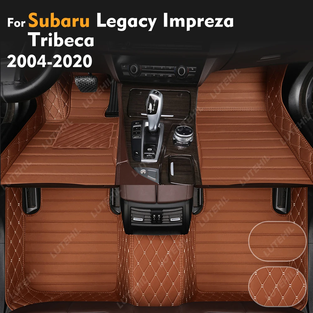 

LUTEHIL For Subaru Legacy Impreza Tribeca 2004-2020 Custom Floor Mats Foot Pads Automobile Carpet Cover Interior Accessories