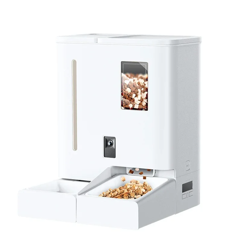 

z Interactive Moistureproof All in One Smart Pet Food Bowl APP Camera Intelligent Automatic Pet Feeder Pet Water Dispenser