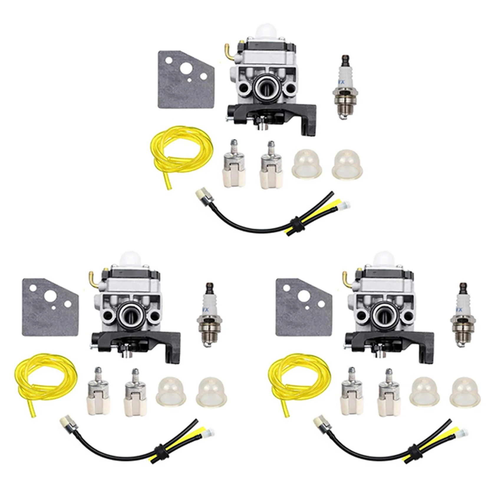 ABVG-3X Carburetor Gasket Spark Plug Fuel Pipe Assembly For Honda GX25 GX35 GX 25 35 HHT35 HHT35S FG110 Lawn Mower Engine