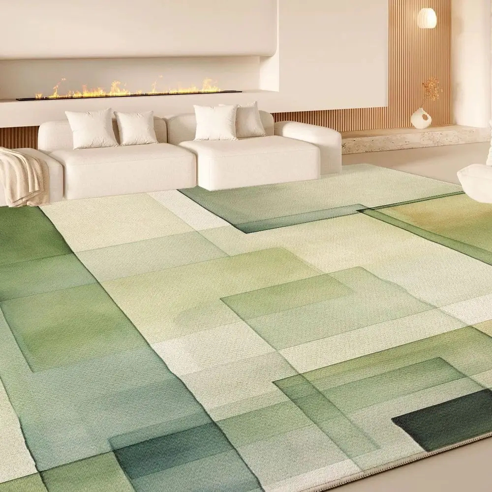 

VIKAMA Plush Loop - Pile Material Practical Mat for Living Room and Bedside, Soft and Smooth, with Rich Luster, Adding an Elegan