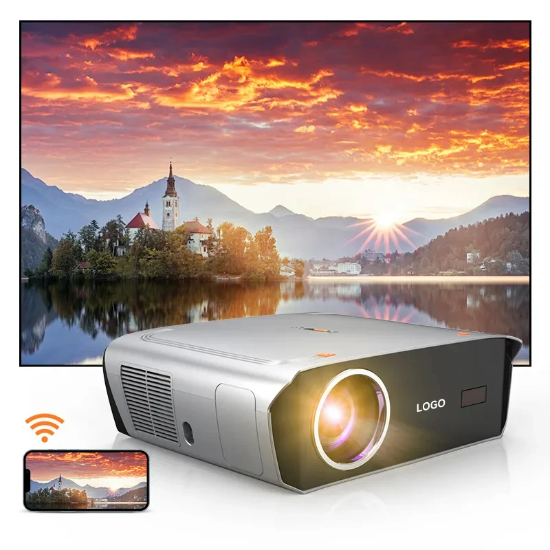 Full HD Max WUXGA 1920X1200 4K Video 15500lumens Led Blue Tooth Projectors Home Theatre System With Android Wifi Projector