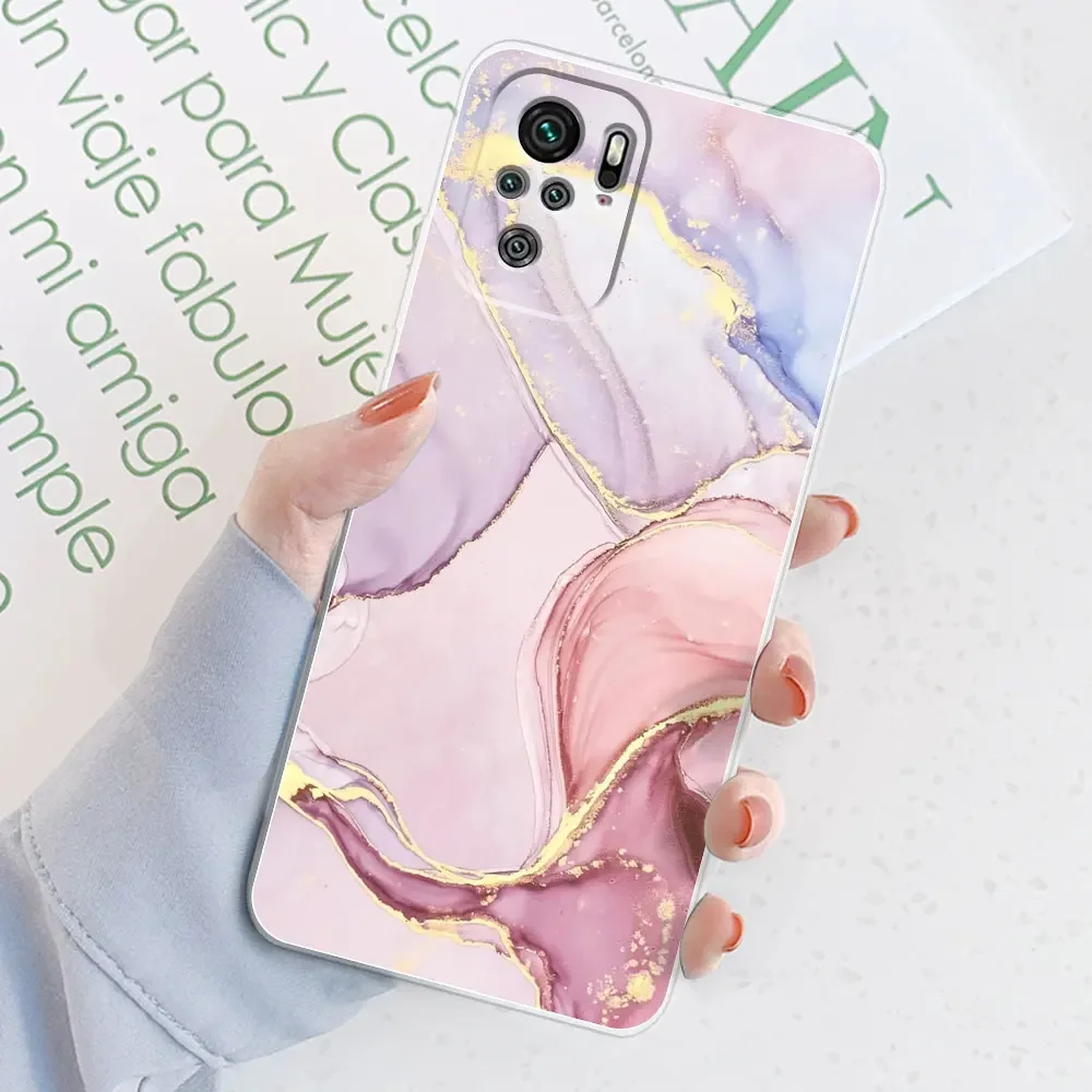 Case For Redmi Note 10 Case Note 10S Silicone Soft TPU Fundas Phone For Xiaomi Redmi Note 10 Pro 10 Pro Max Version Bumper Cover