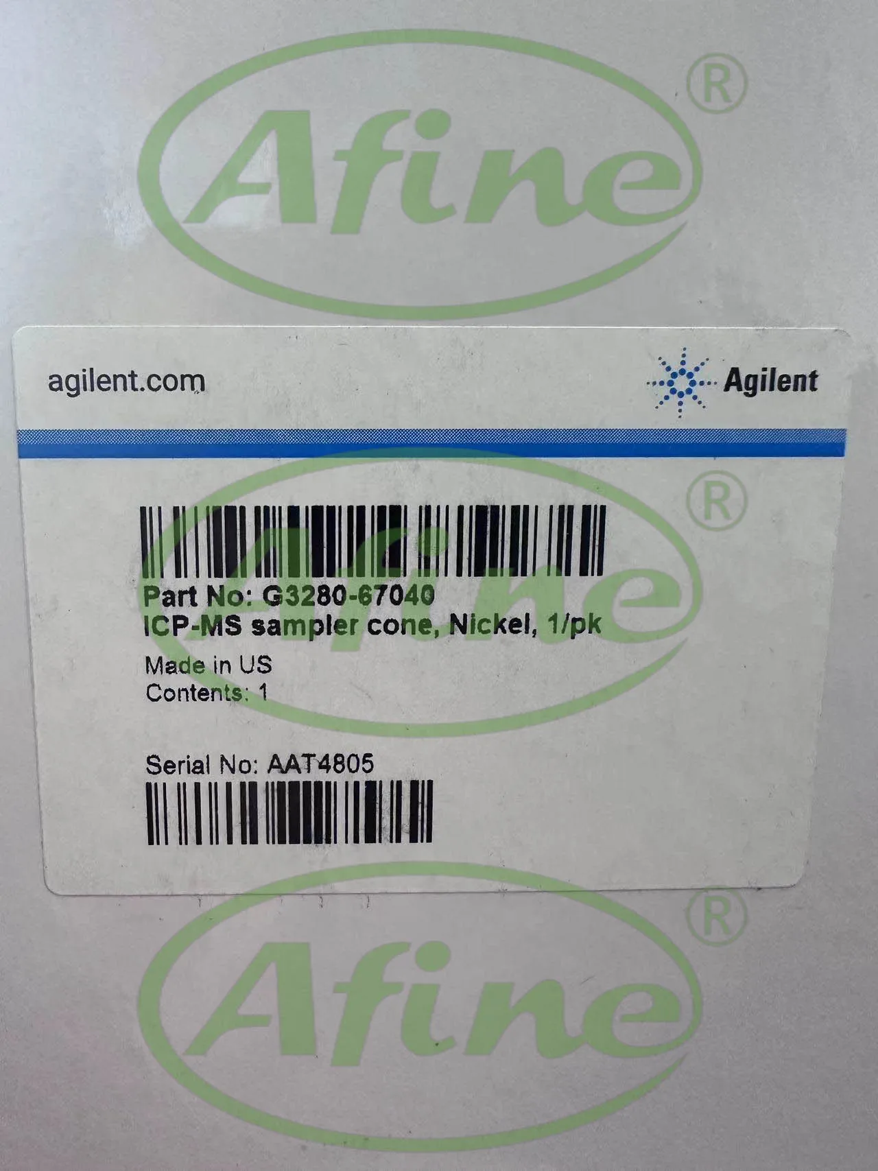AFINE Agilent G3280-67040 ICP-MS Sampler Cones & Care Packages, Nickel-Tip with Copper Base