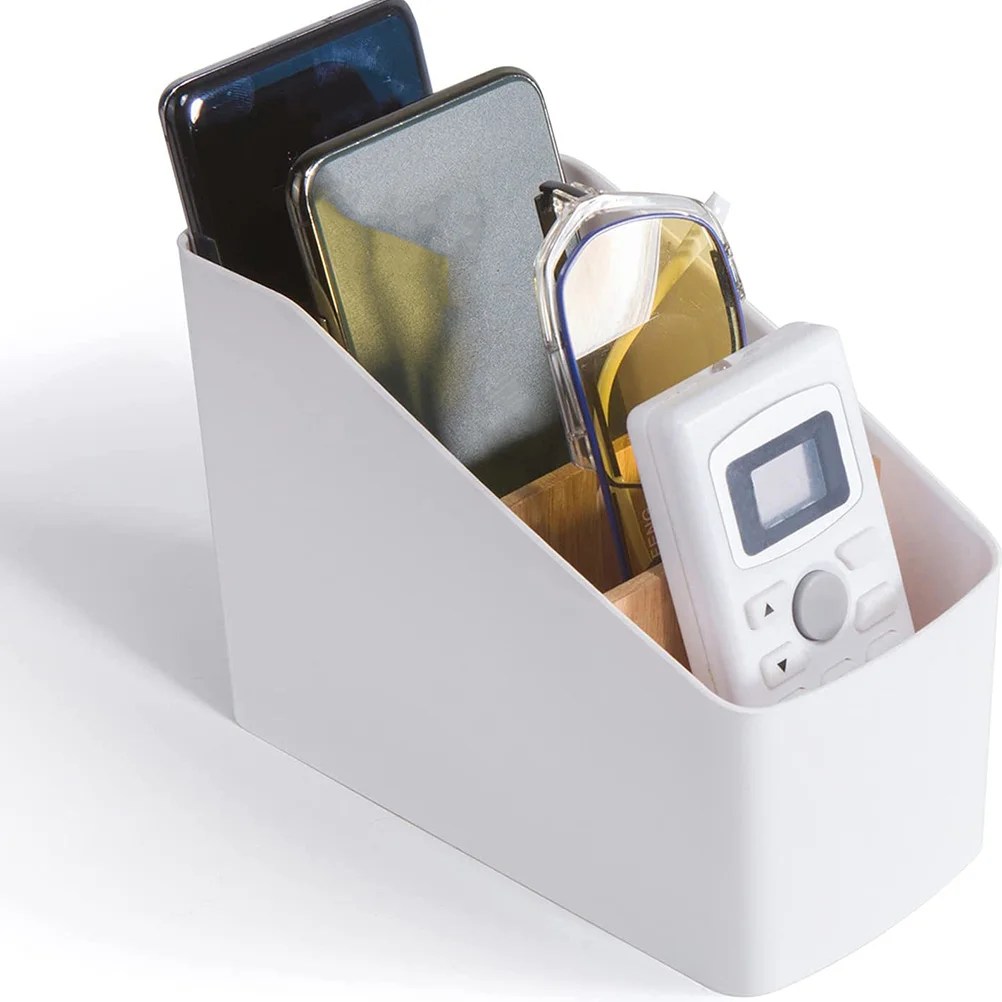 Compact Abs Wood Remote Control Holder Desktop Storage Box Home Office ganizer Filing Products Case Remote Control Storage Box