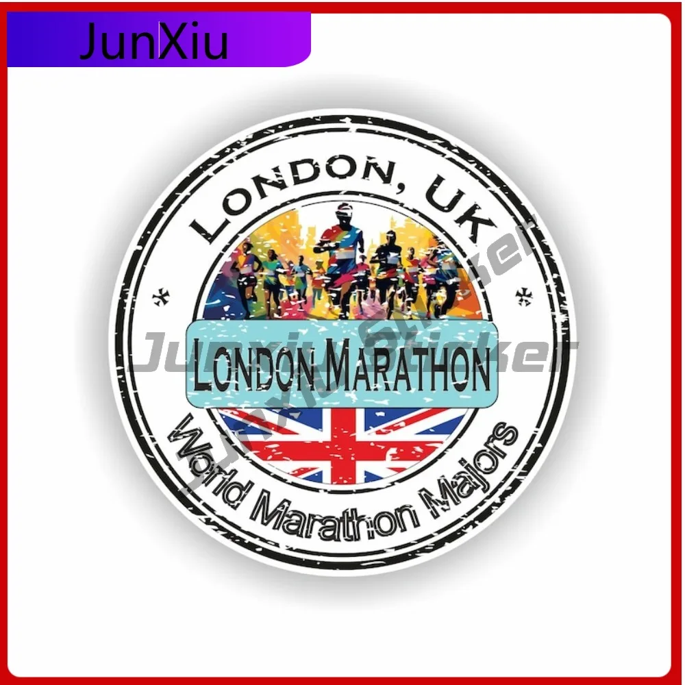 

Виниловая наклейка для автомобиля, грузовика, внедорожника с изображением Лондонского марафона, Англии, Великобритании, мотоцикла, ноутбука, из прочного винила, для модификации автомобиля