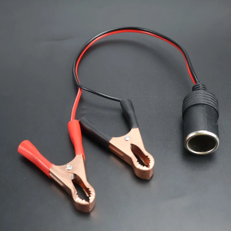 

Cigarette Lighter Female Socket Car High Power Pure Copper Battery with Clip 12V 24V 220W Car Socket Plug