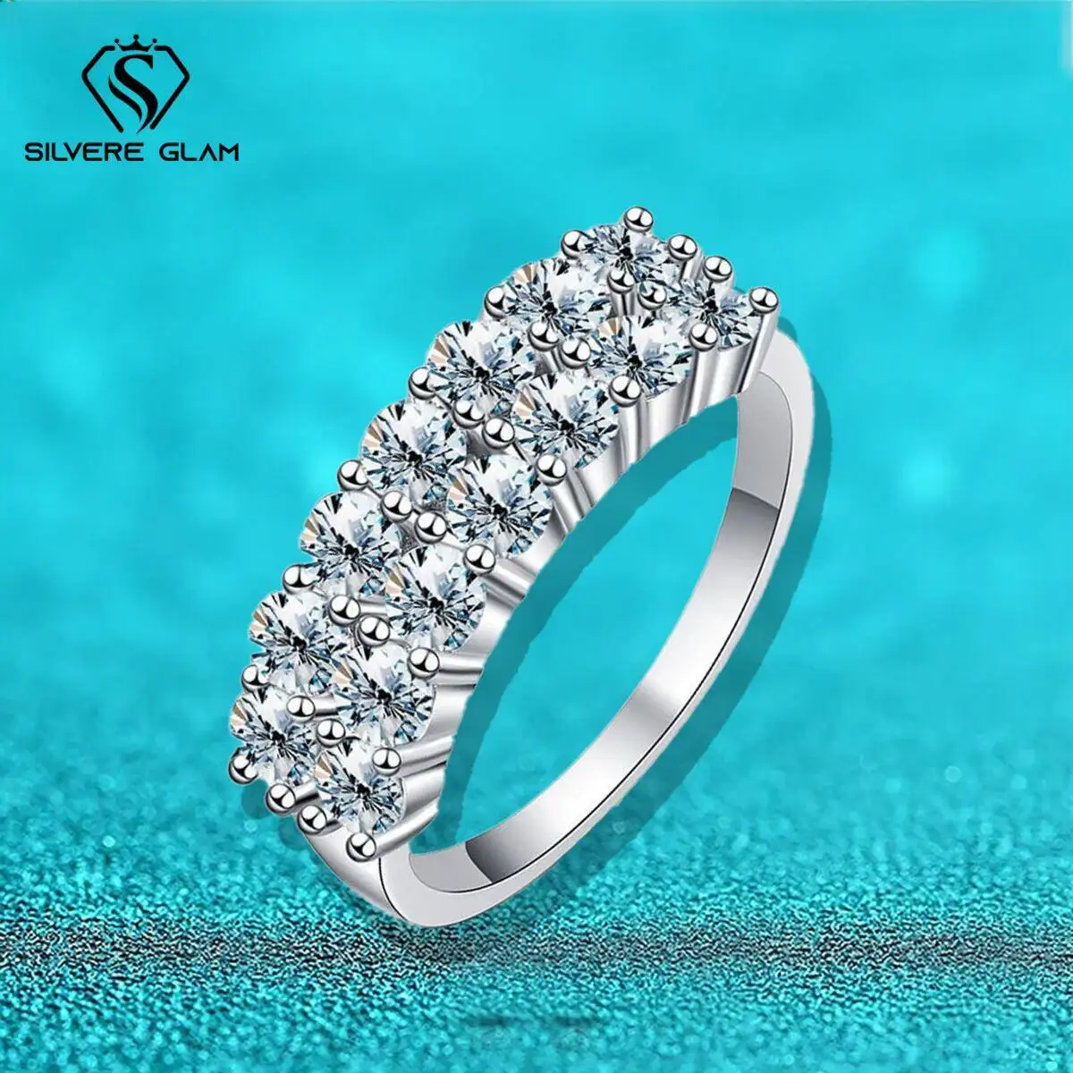 

Кольцо Taoyu 1,4 карата D цвета с муассанитом для женщин, настоящее стерлинговое серебро, свадебное обручальное кольцо, ювелирное изделие, новинка