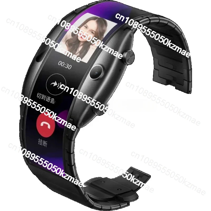 Watch Phone 4.01-inch Foldable Flexible Display Screen Sports Real Message Reminder Call Air Gesture