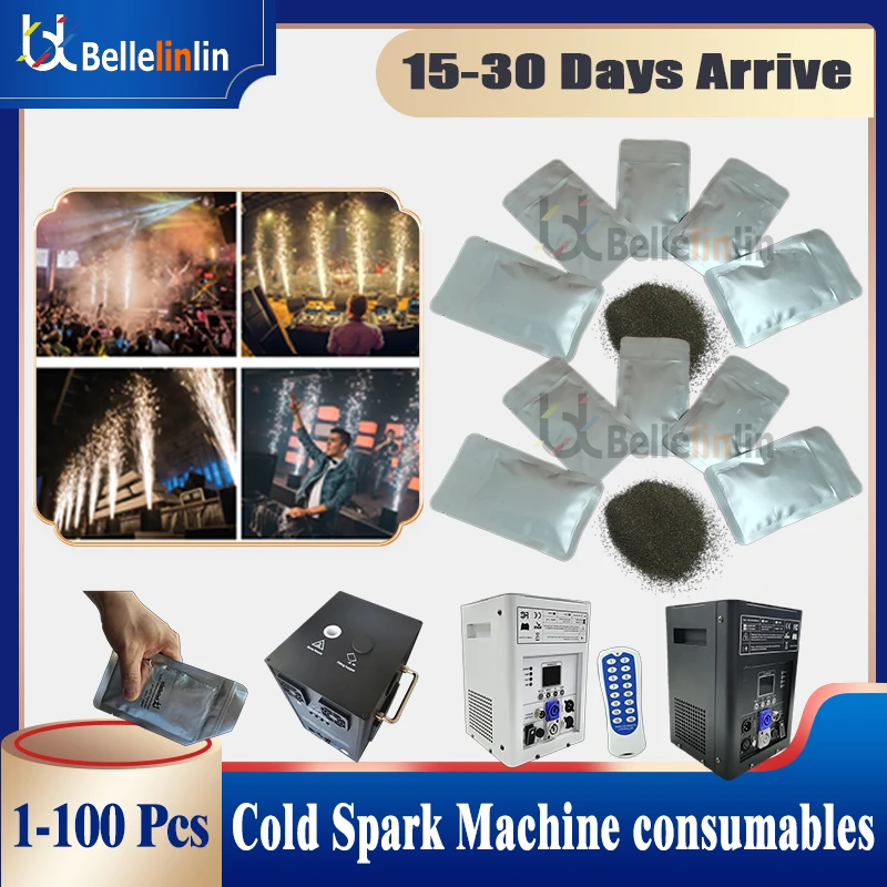 

1~200 Bag Ti Powder Cold Spark Machine Wedding stage Cold Sparkle Fountain Machine Dust Spark Fountain Machine For Wedding