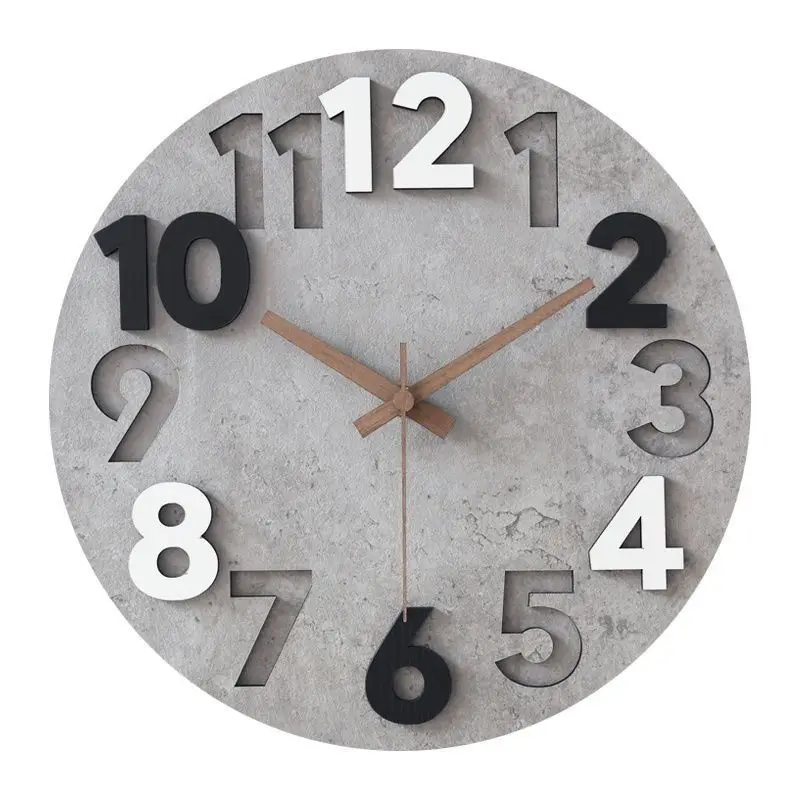 

Wall clock modern simple silent clock household light luxury living room bedroom clock