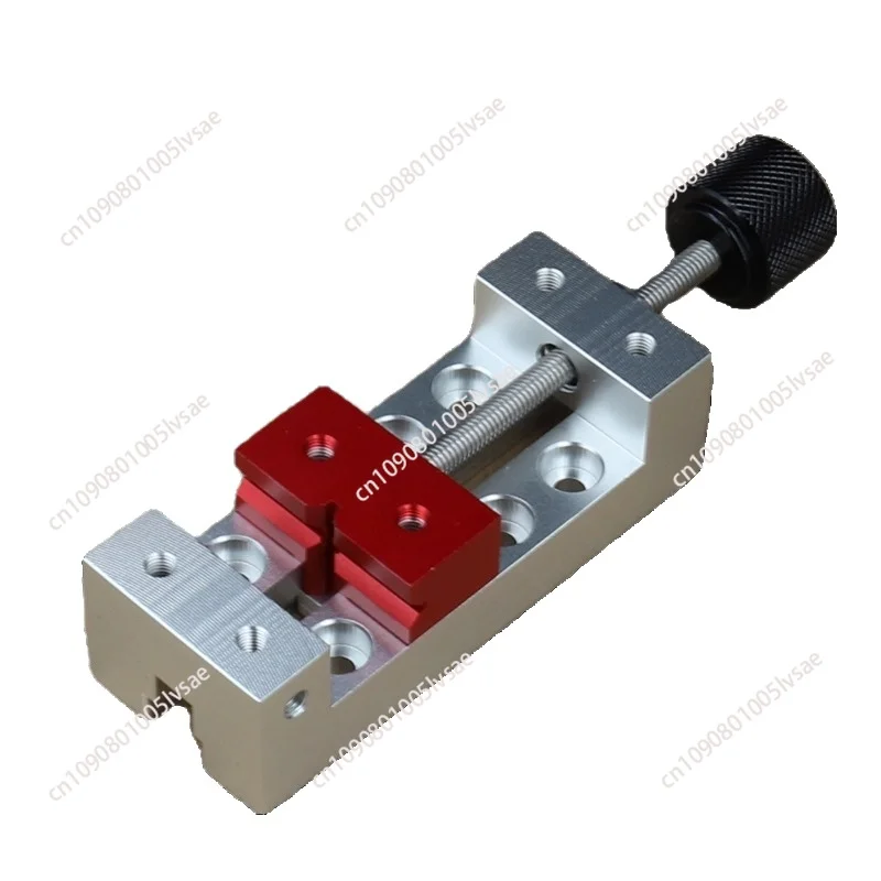 DIY Tools 100MM Engraving Machine Vise Aluminum Jaw Clamp Flat Nose Machining Vise Clamping Tool Small Clamp + 6 PCS M5 Screws