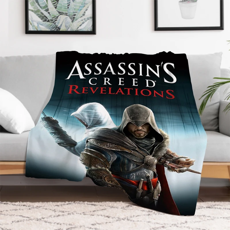 Gioco Assassins Creed coperta biancheria da letto in microfibra soffici coperte morbide e plaid divano al ginocchio pisolino in pile inverno