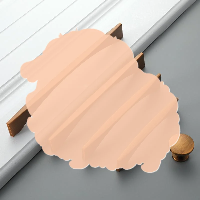 Zinc Alloy Cabinet Handles Gold Finish Fingerprint Resistant Furniture Hardware for Dresser Cupboard Door Pulls