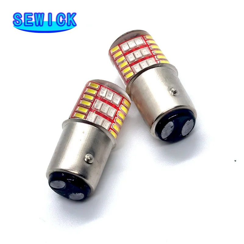 

100pcs Strobe Car Led 1157 BAY15D 3014 42SMDFlash LED Daul Color Silicone Bulb Brake Tail Parking Lights Auto Brake Lamp Bulb