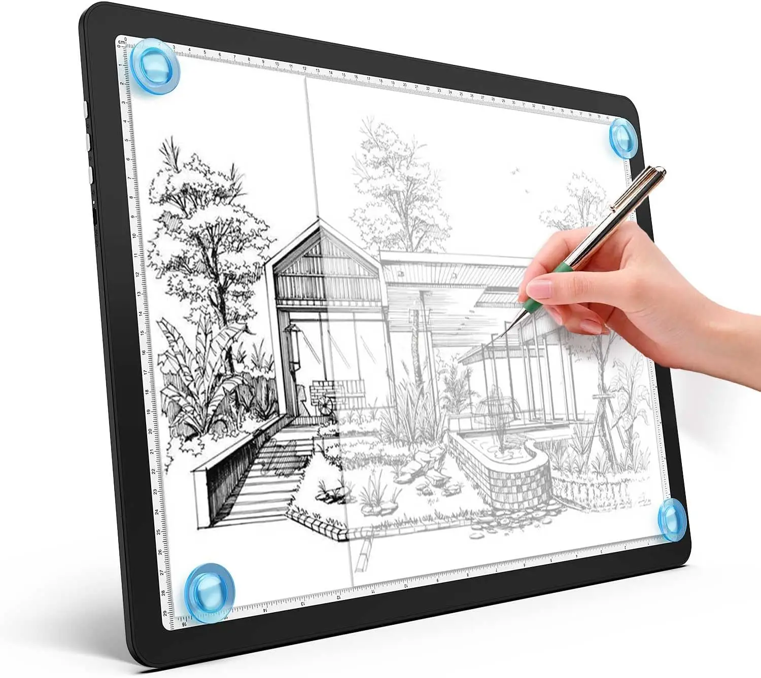 

A4 LED Light Box with Magnetic Base, Adjustable Brightness for Tracing, Drawing, and Diamond Painting