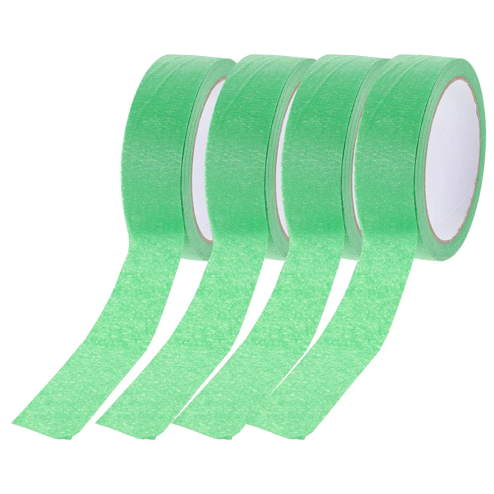 

4 Rolls Colored Masking Tape 24mmx20m Hand Tearable Low Tack DIY Crafts Wall Painting Spraying Supplies Decorative