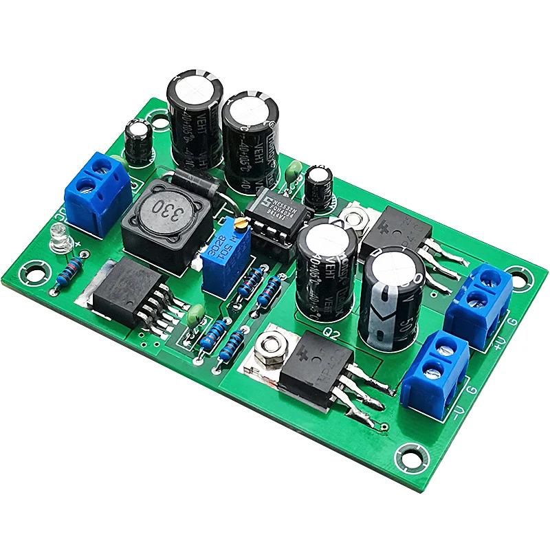 Adjustable buck boost power module XL6009, with one turn dual positive and negative voltage regulation output 5V9V12V15V18V