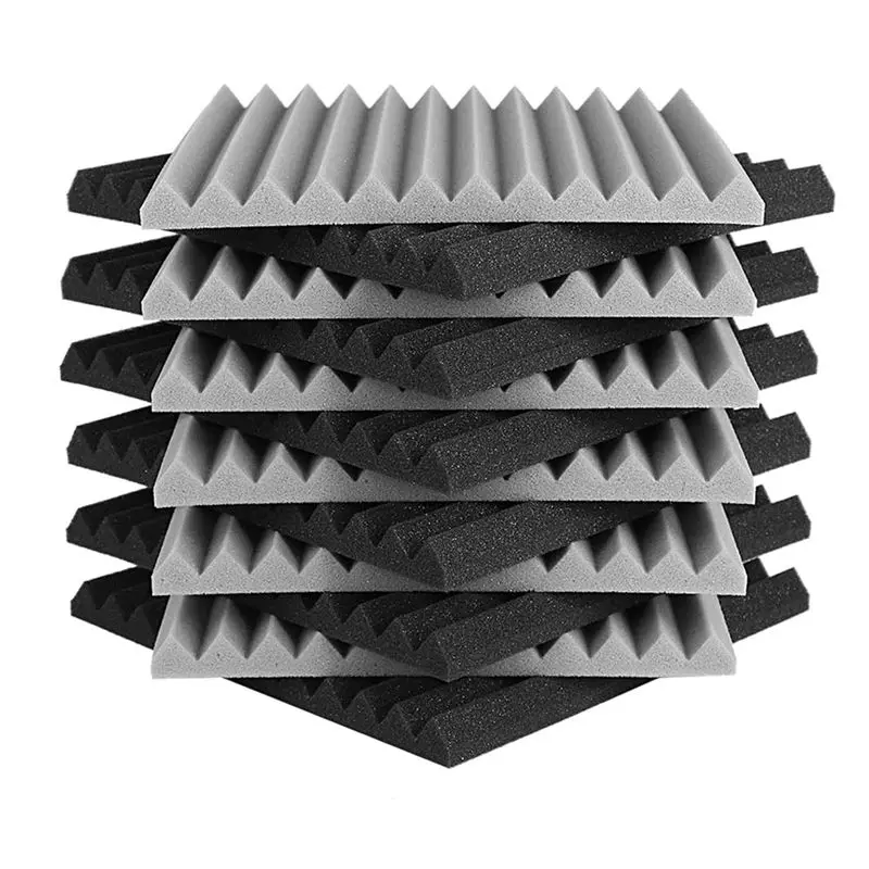 Picture 4: A84X-72 Pcs Acoustic Foam Board,Studio Wedge Tile,Acoustic Foam Soundproof Pyramid Studio Treatment Wall Panel 2.5X30x30cm
