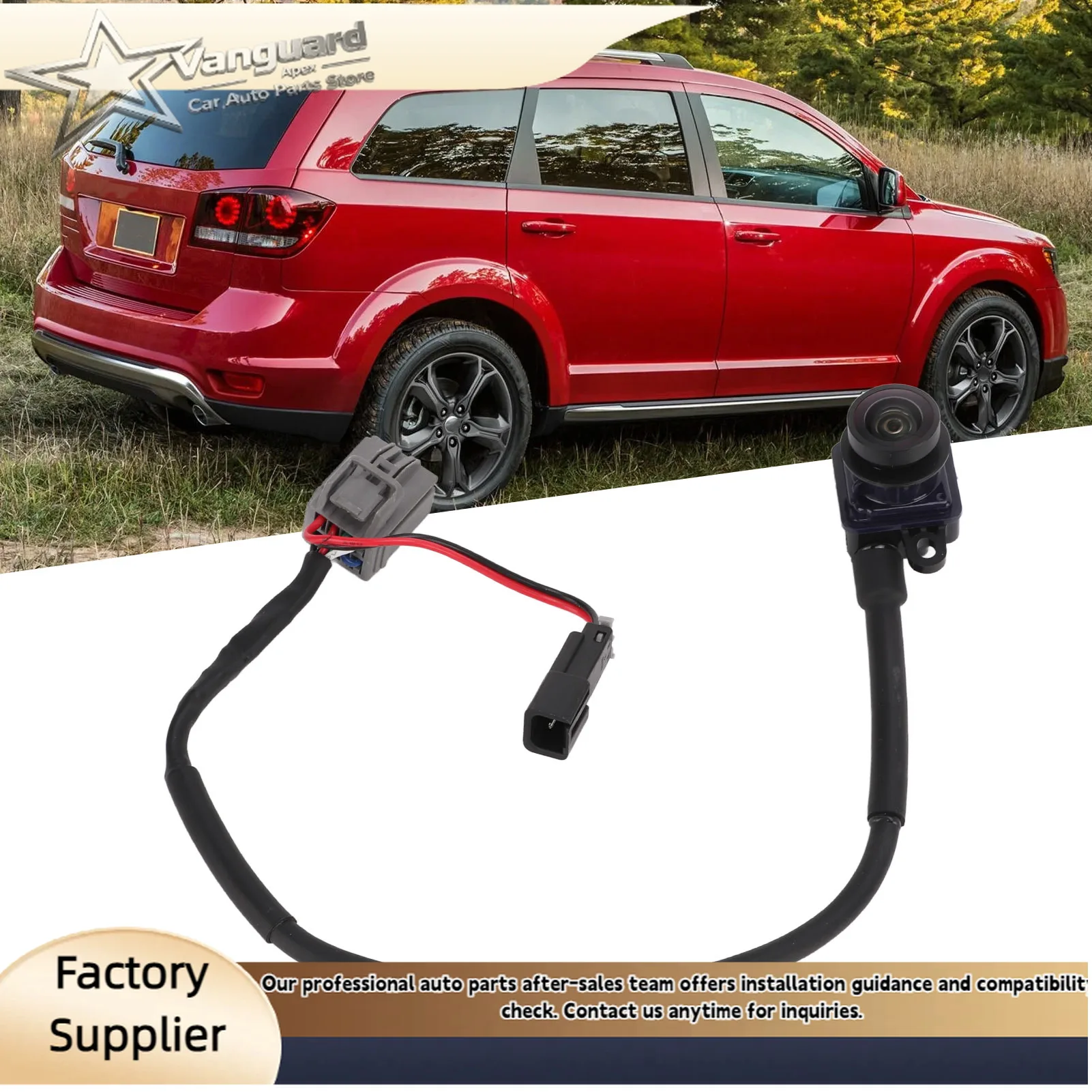 for JOURNEY 2011‑2020 Backup Camera Reversing Rear View Camera 56054158AB IP68 Waterproof Clear Image