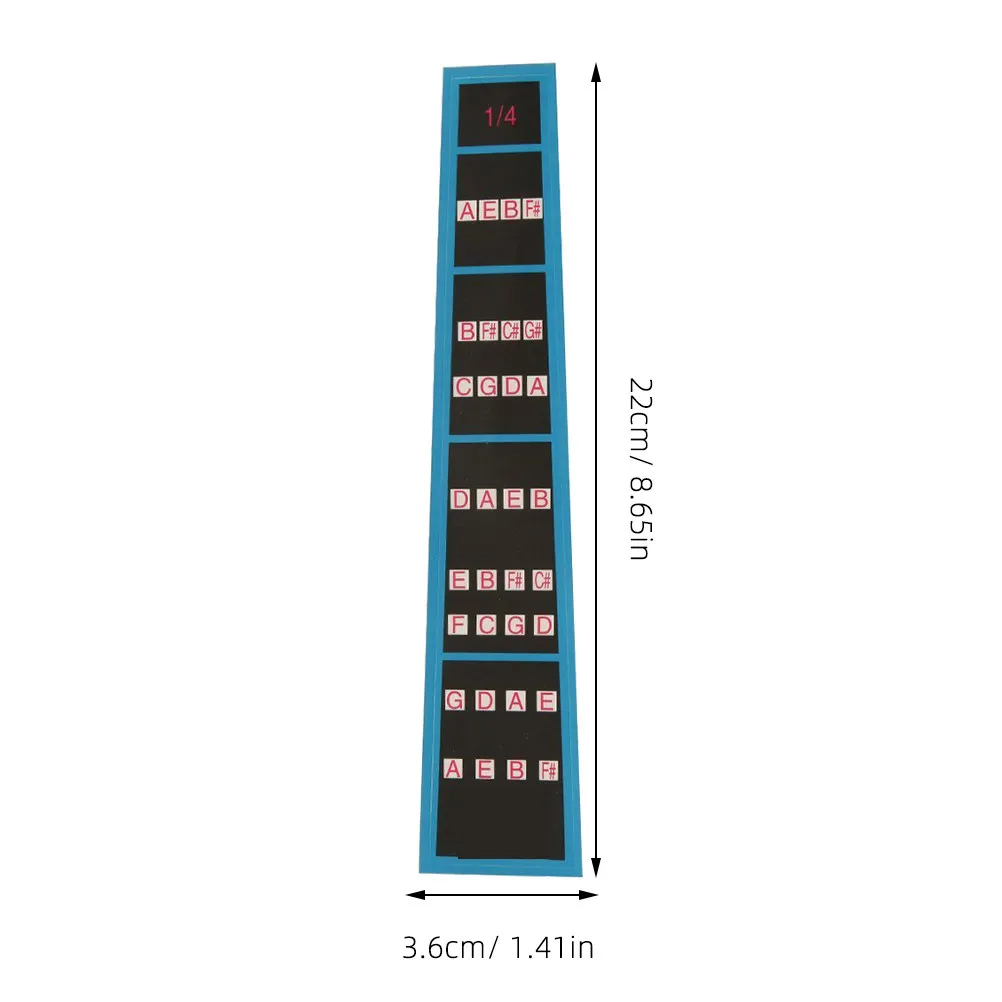 Violin Intonation Guide Stickers Fret Marker Labels for 1 4 Size Violins Student Practice Tuning Accuracy Fingering Chart