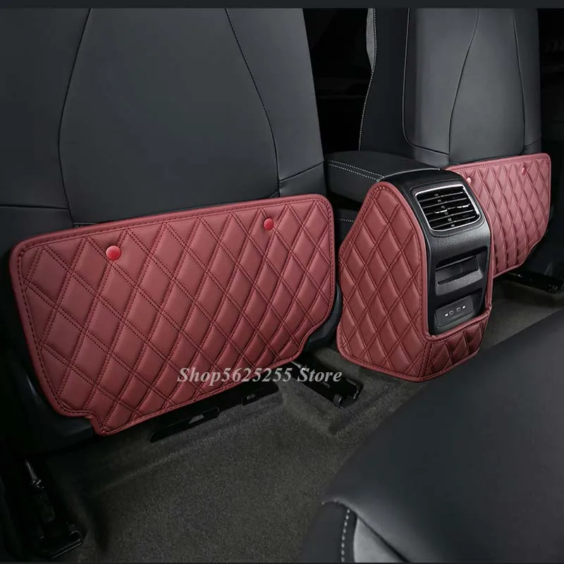 

Car Rear Seat Anti-Kick Pad for VW ID.4 ID4 Crozz 2021 2022 Accessories Armrest Box Protection Cover Interior Sticker