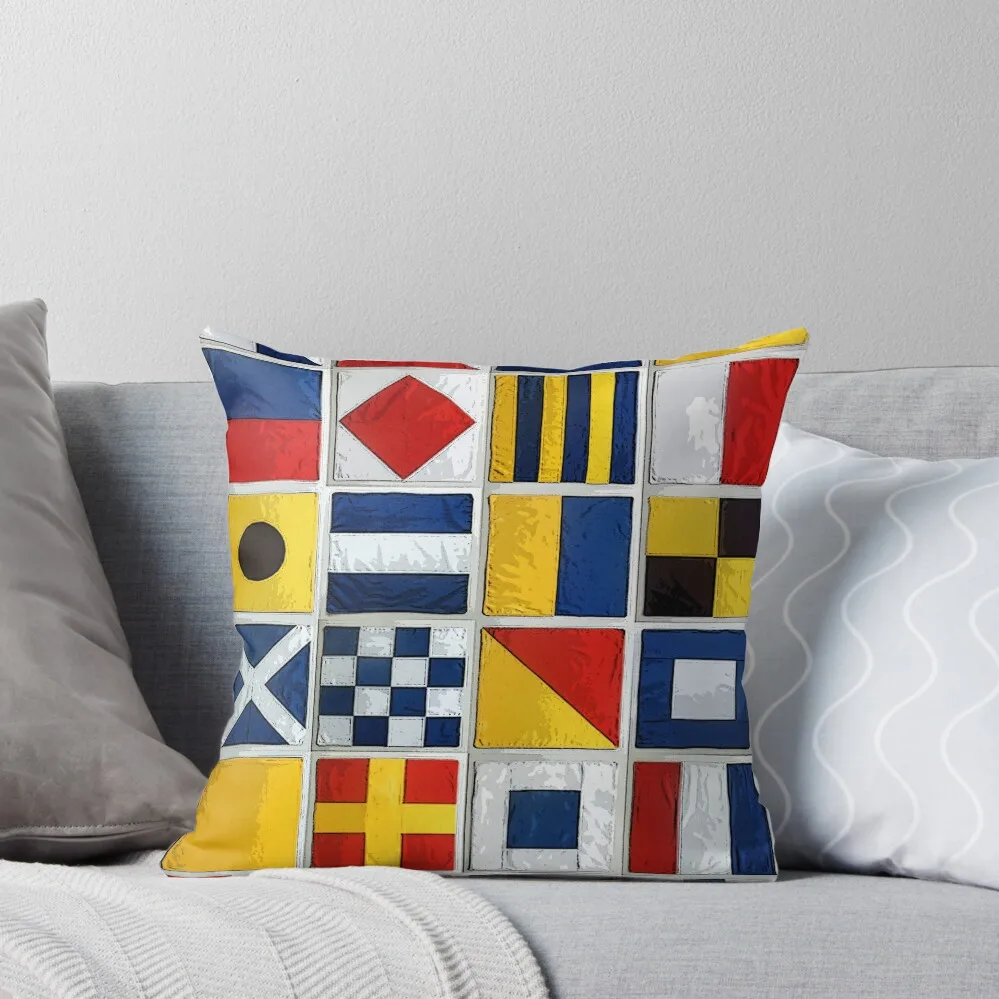 

nautical flags Throw Pillow Cushion Cover Luxury Pillowcases Bed Cushions Decorative pillowcase Pillow Cases Decorative pillow