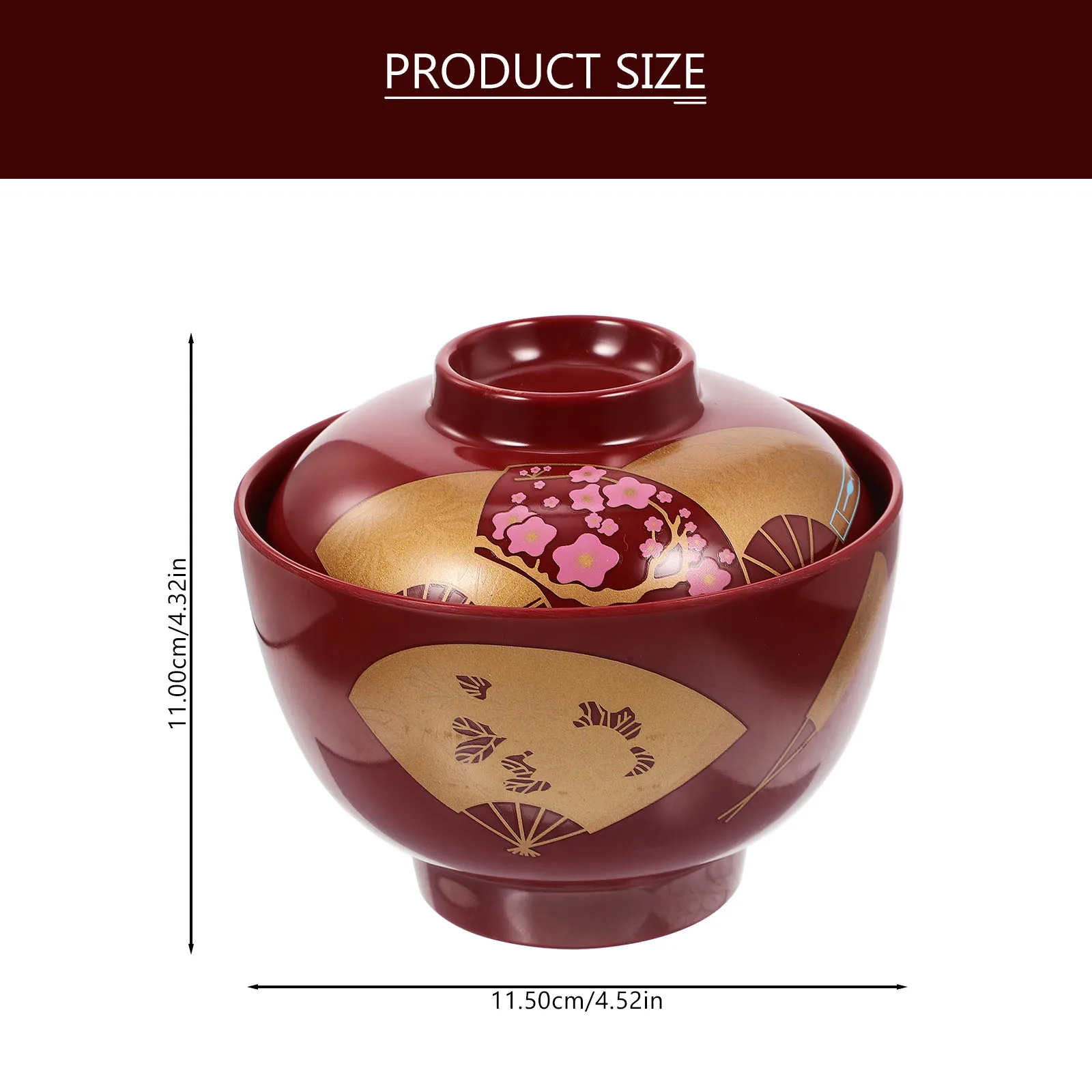 

Japanese Style Small Rice With Lid For Sushi Restaurant Home Use Covered Food Container Kitchen Ramen Bowl Set Traditional