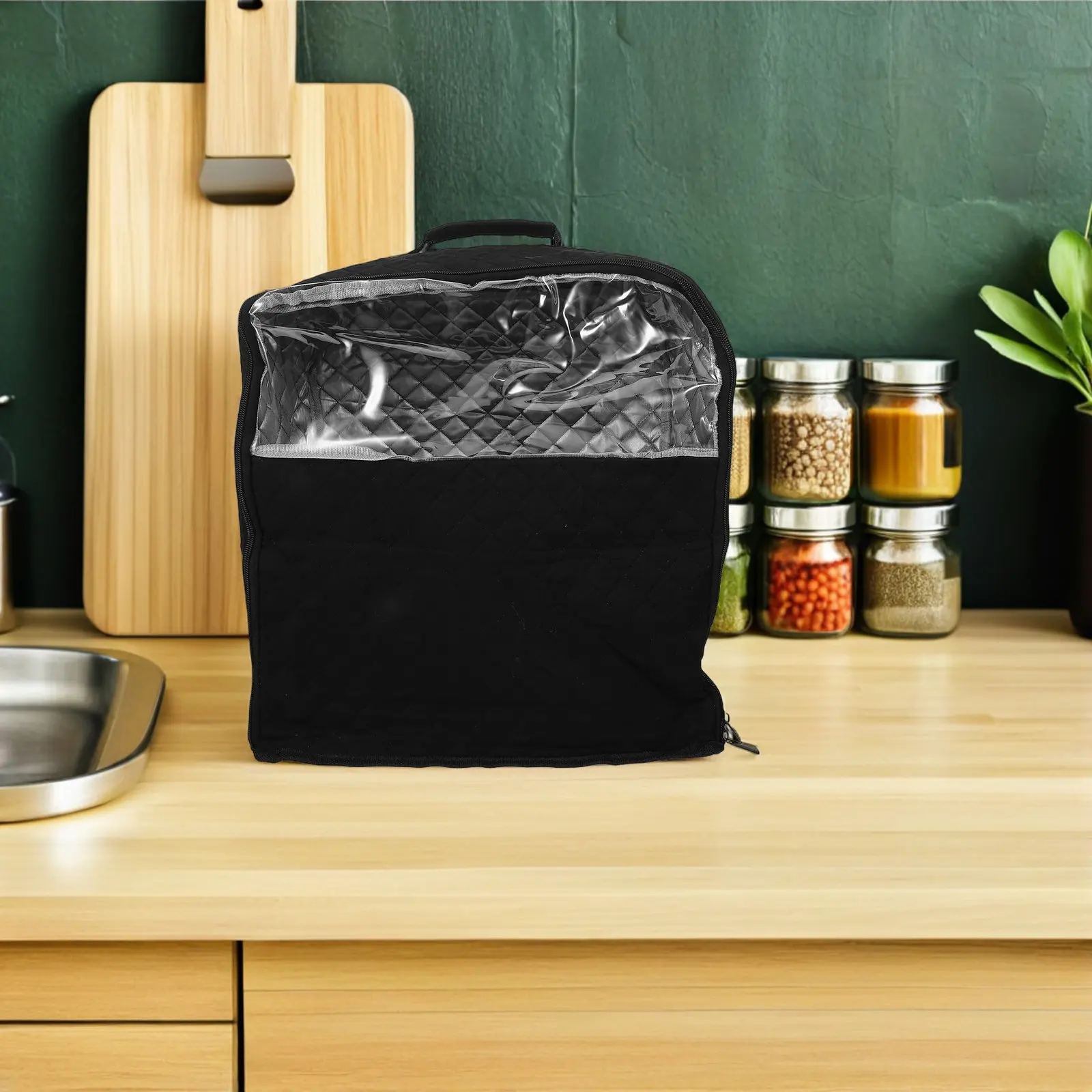 

Пылезащитный чехол для миксера, совместимый с миксерами KitchenAid 4,5 и 5 кварт, с гладкой молнией, стильный, для хранения на кухне