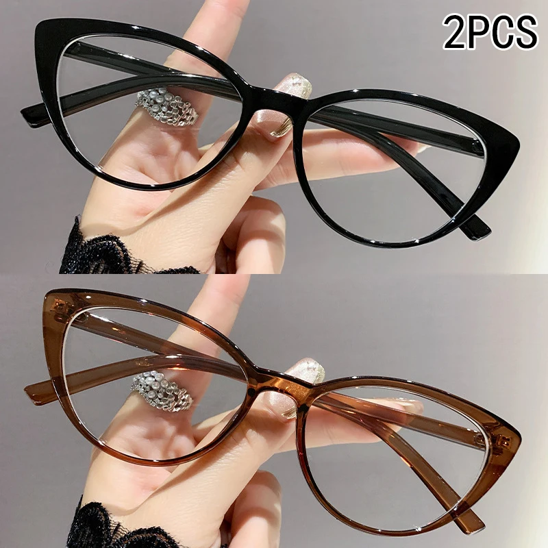 VABON 2PCS Cat-eye Reading Glasses Anti-Blue Light 6115 5
